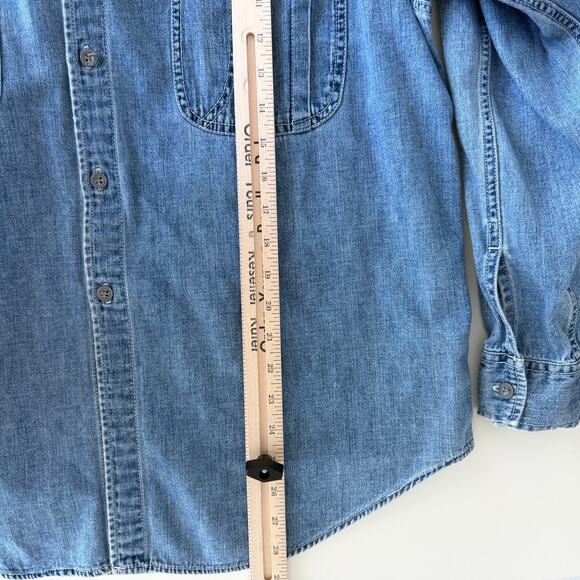 Vintage Calvin Klein 90s denim oversized button front shirt - Picture 14 of 14